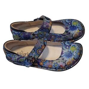 Alegria Paloma Mary Jane Shoes Peace Hippie Chic Dottie Womens 38 (8-8.5) EUC